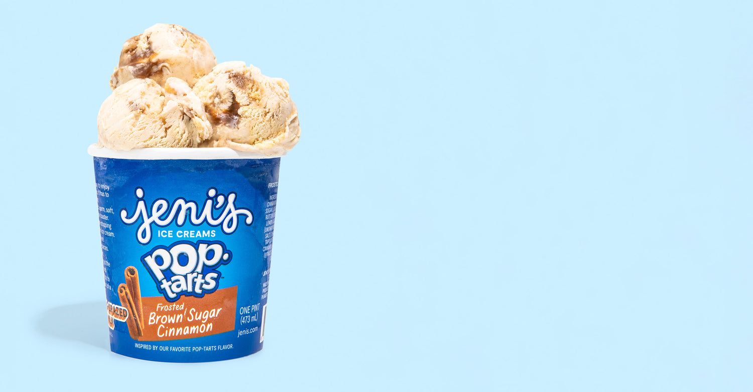 Pint of Jeni's Pop-Tarts Brown Sugar Cinnamon ice cream