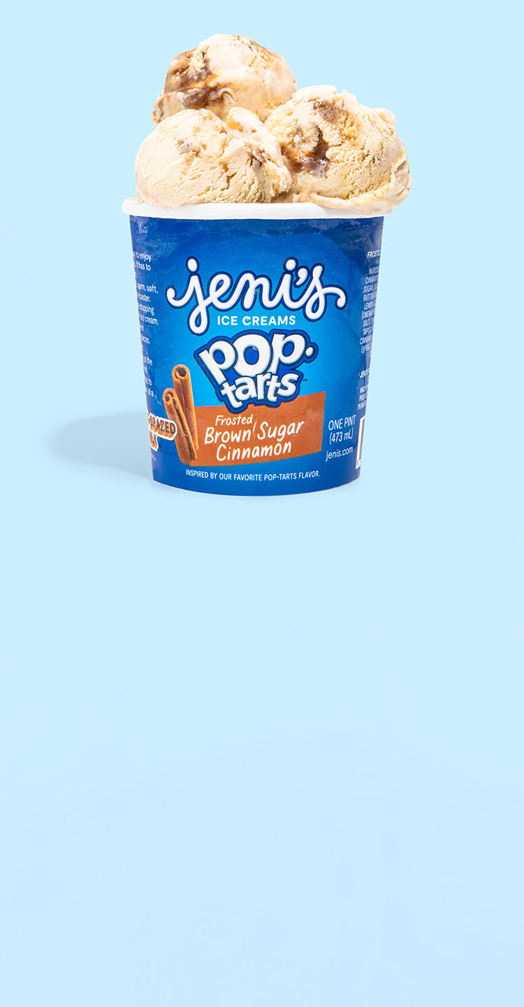 Pint of Jeni's Pop-Tarts Brown Sugar Cinnamon ice cream
